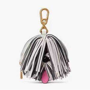 Kate Spade Monochrome Fringe Keychain Wallet